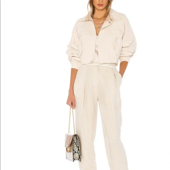 Revolve L’Academia The Chiara Jacket, Beige Size S - Picture 4 of 7